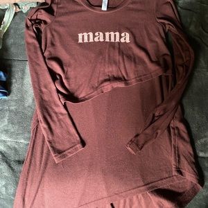 Latched Mama Ribbed Asymmetrical Nursing Tunic